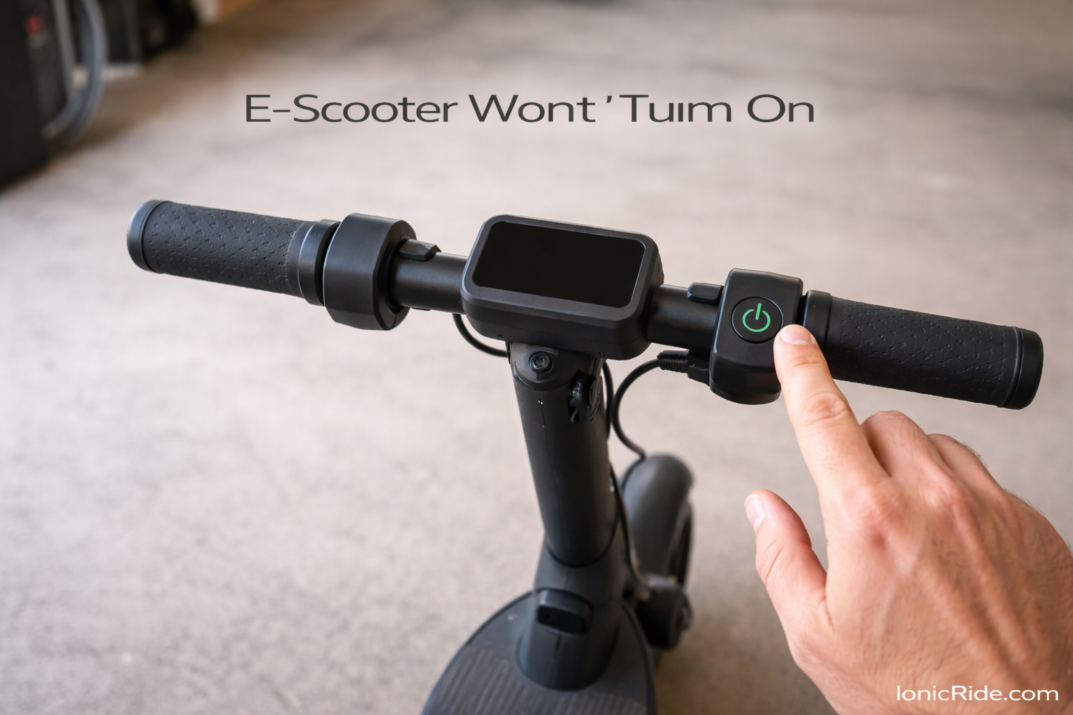 E-Scooter Won't Turn On