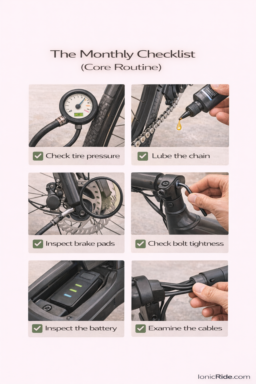 E-Bike Maintenance Checklist