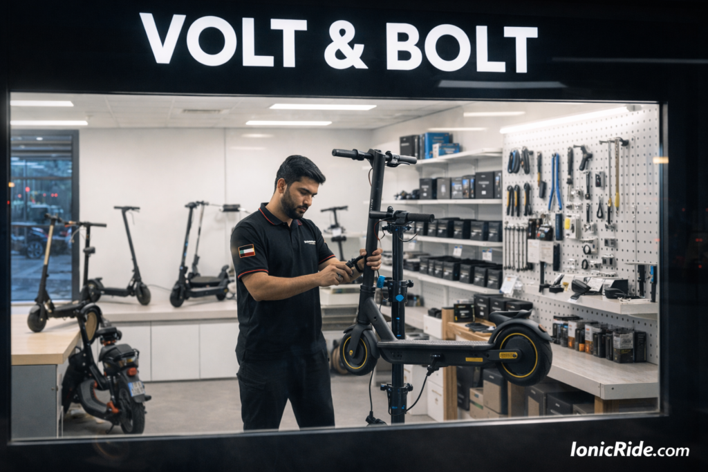 Comprehensive comparison of Dubai's top 5 e-scooter repair shops showing ratings, pricing, turnaround time, and specialties tested in 2026