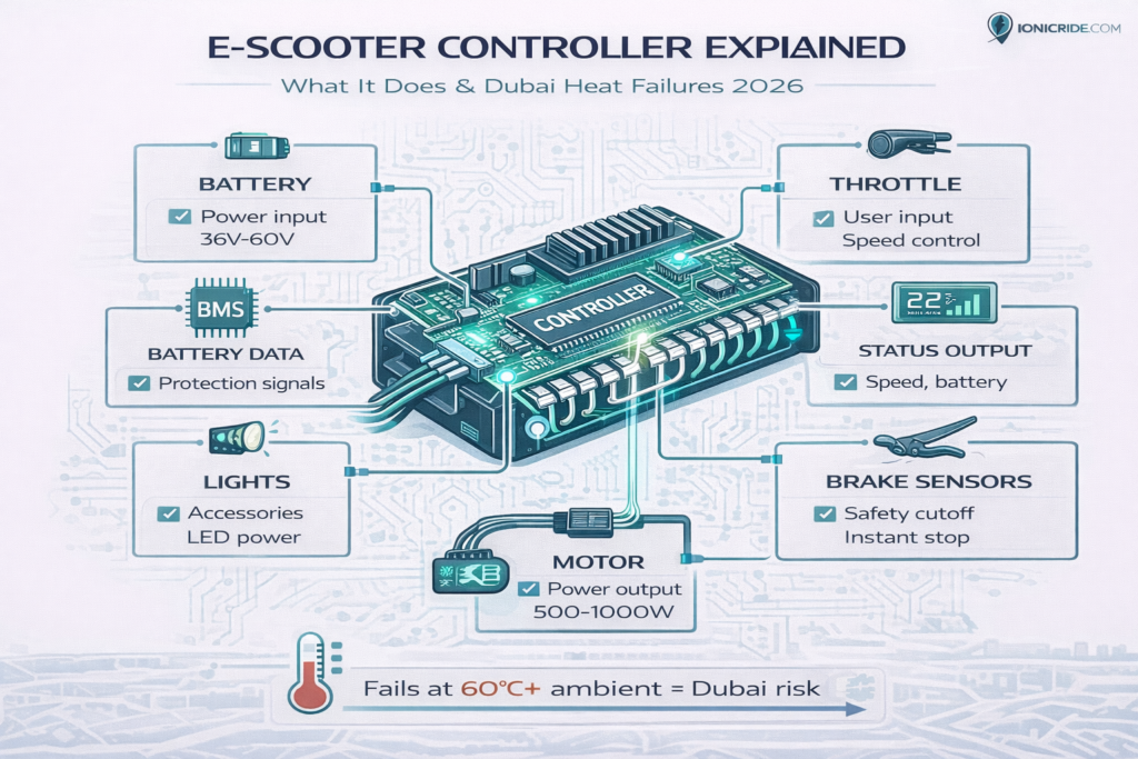 E-Scooter Controller Explained What It Does & Dubai Heat Failures 2026