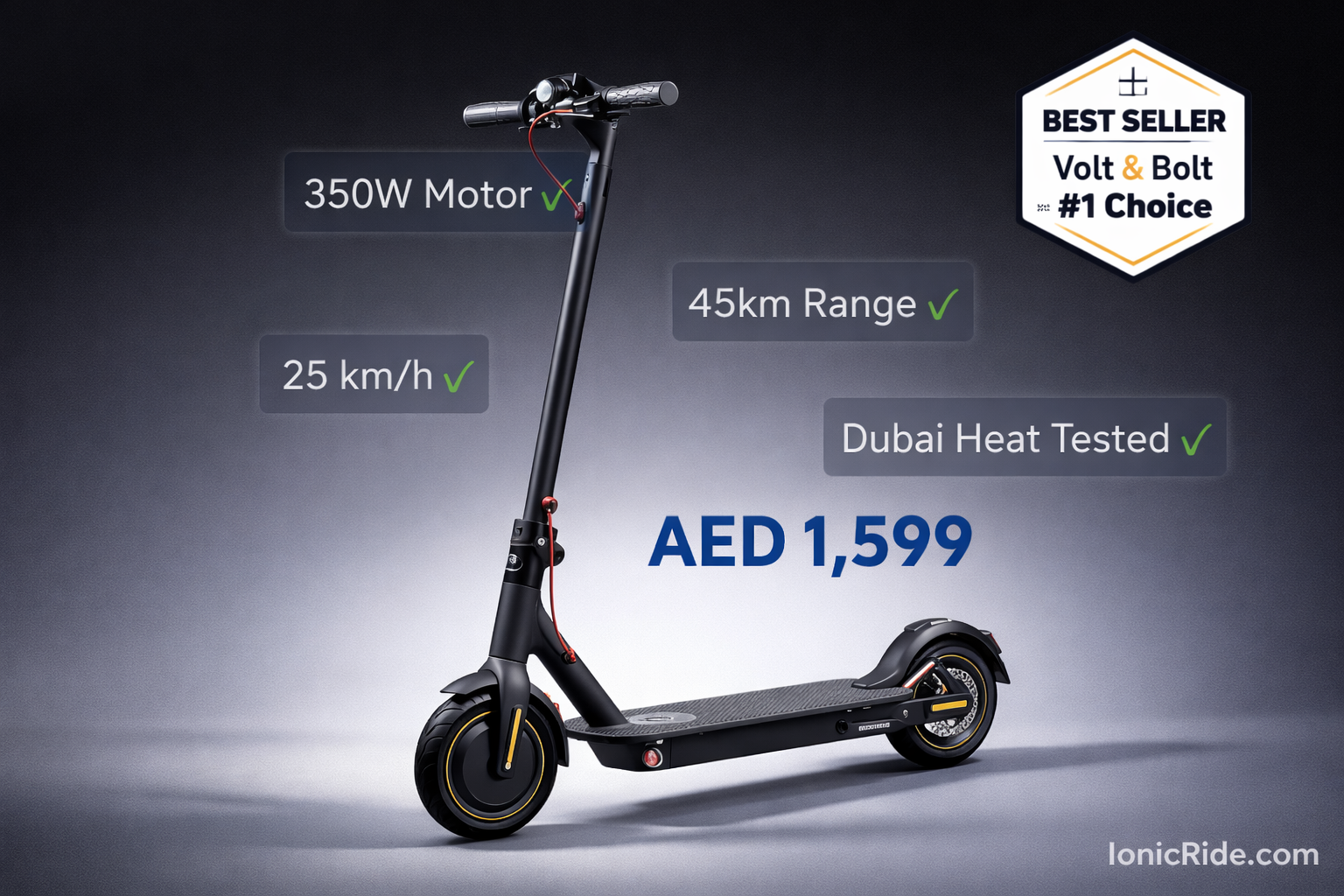Mid-range e-scooter category 2000-3500 AED highlighting best value models with proven reliability and reasonable repair costs in Dubai