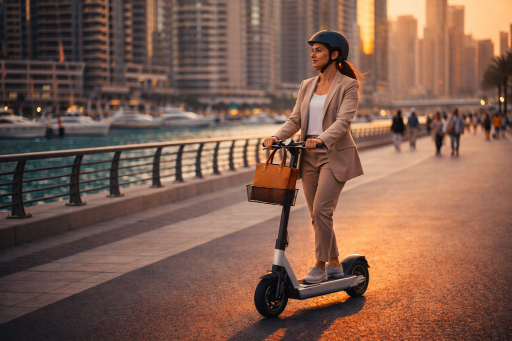 Best electric scooters for women in Dubai 2026 — lightweight, safe and metro-friendly picks