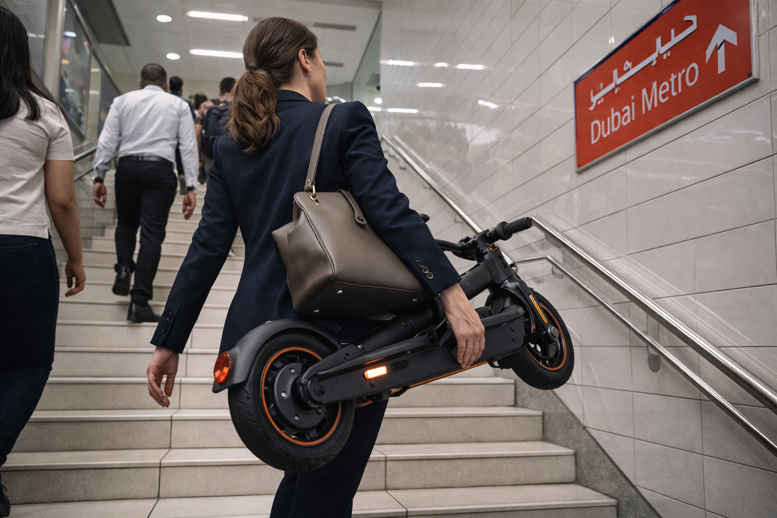 E-scooter weight and portability for Dubai Metro — why it matters for women commuters in UAE
