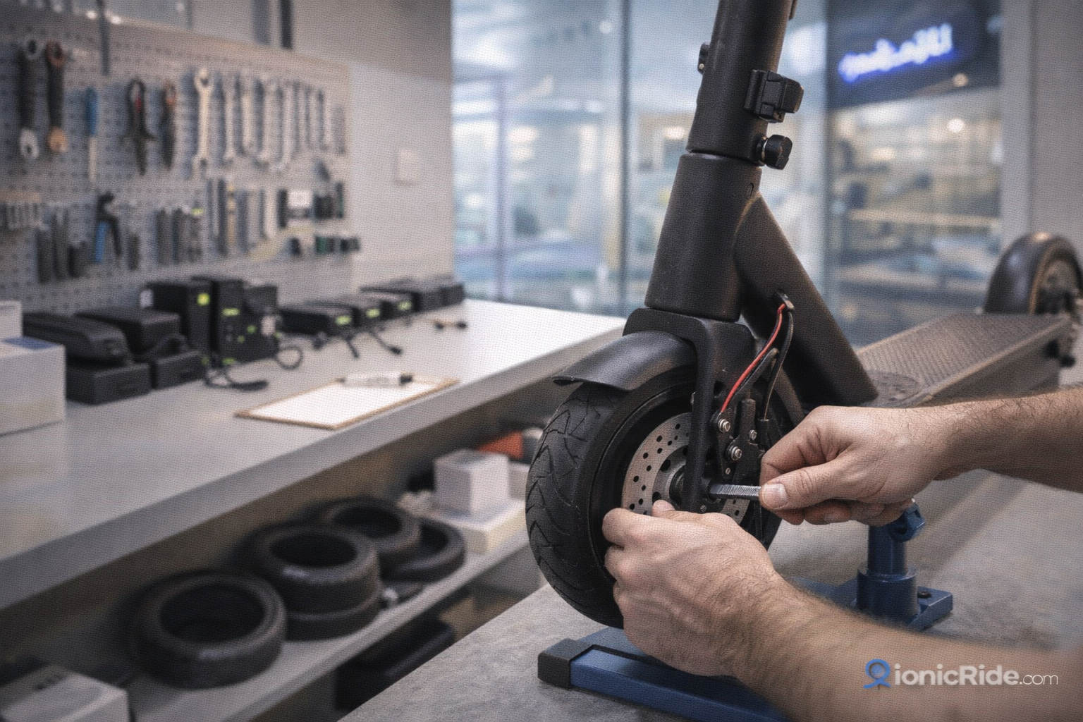 Comparison chart of the best e-scooter repair shops in Dubai including pricing transparency, diagnosis quality, turnaround time and warranty