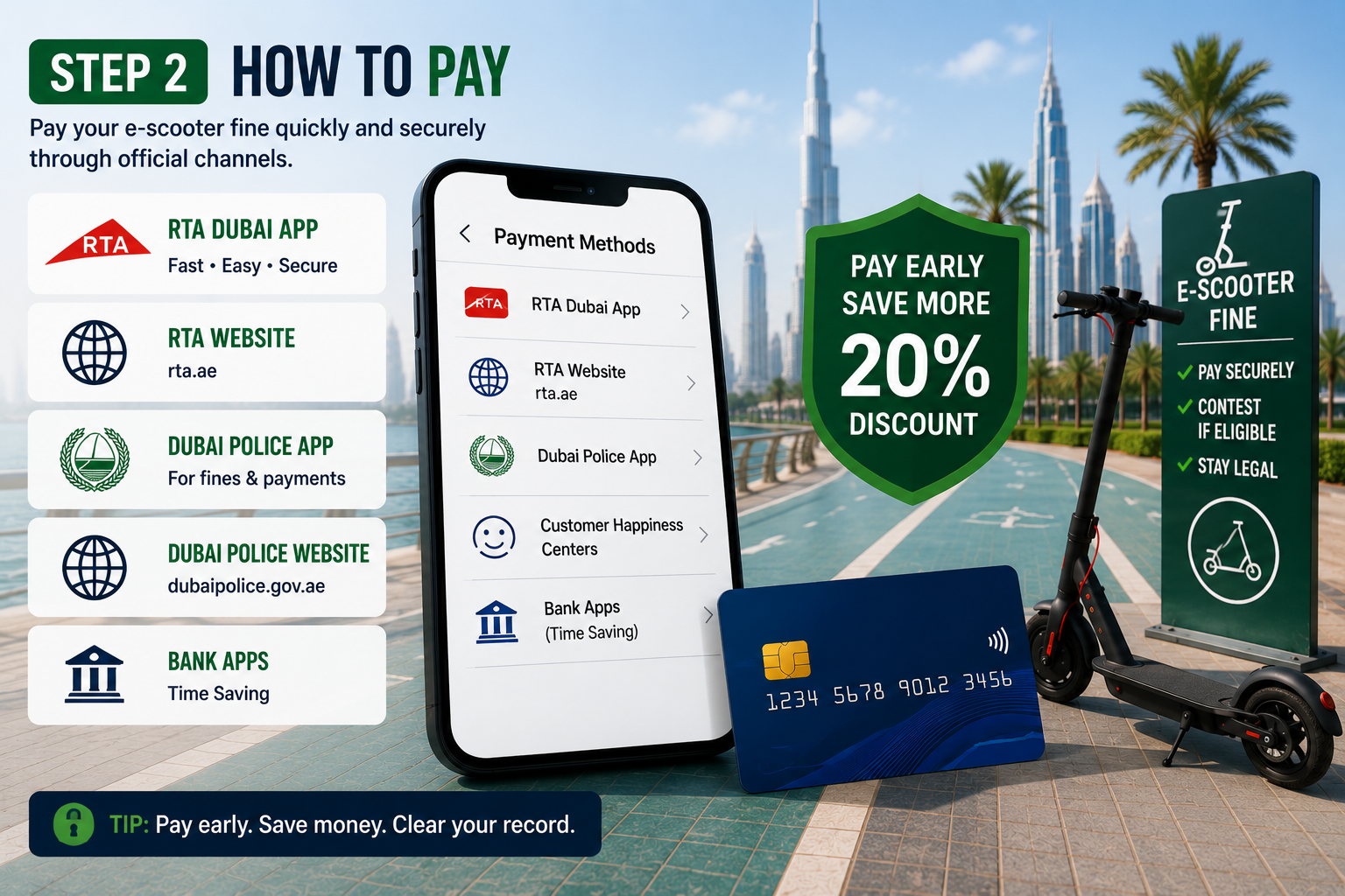 Step 2 How to Pay an E-Scooter Fine in Dubai Step 2 how to pay an e-scooter fine in Dubai online using official payment methods