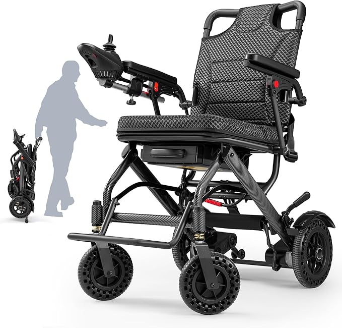 Acurest foldable lightweight electric wheelchair for adults and seniors