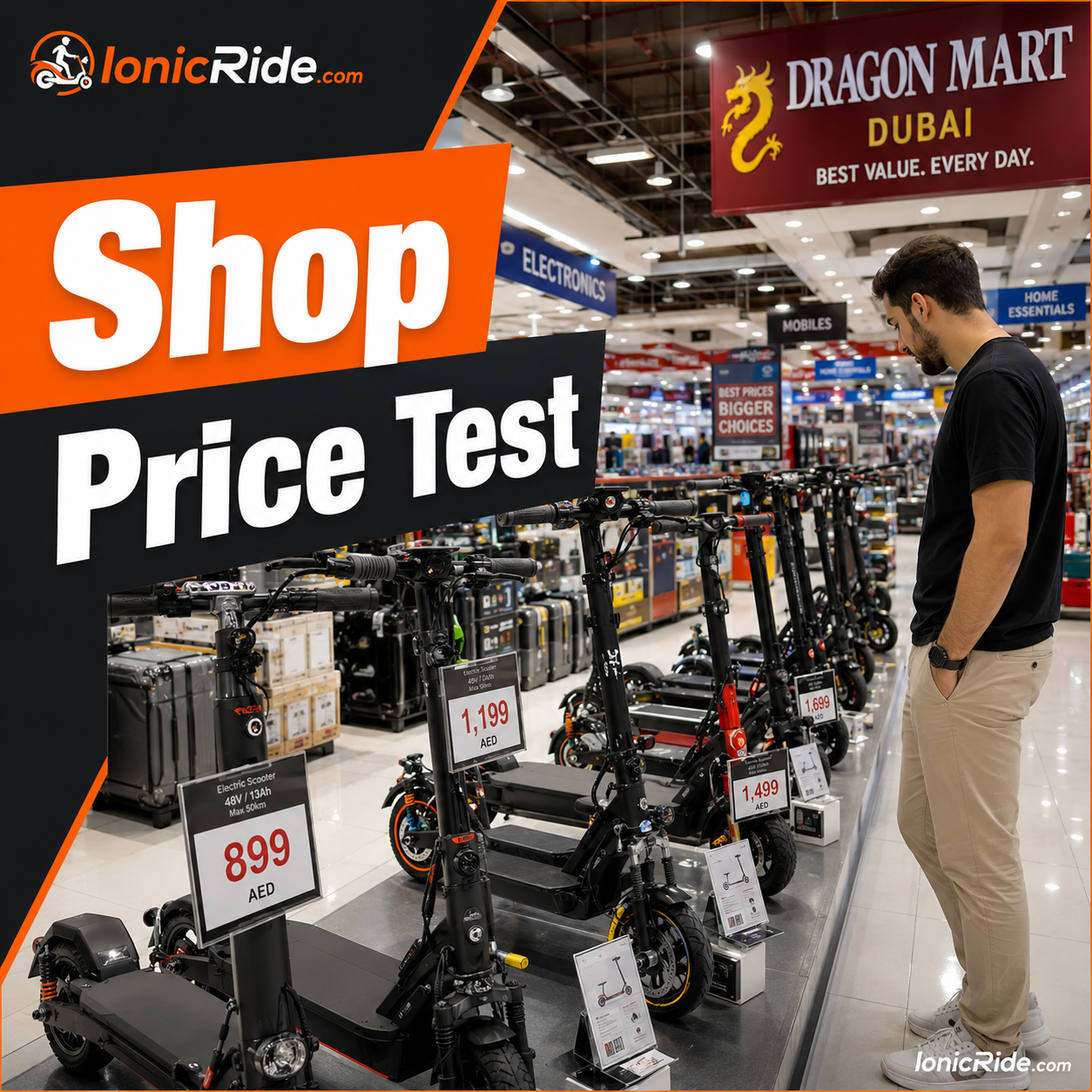 Electric Scooter Shop Price Test Dubai Electric scooter shop price test in Dubai comparing sticker price against warranty and after sales value