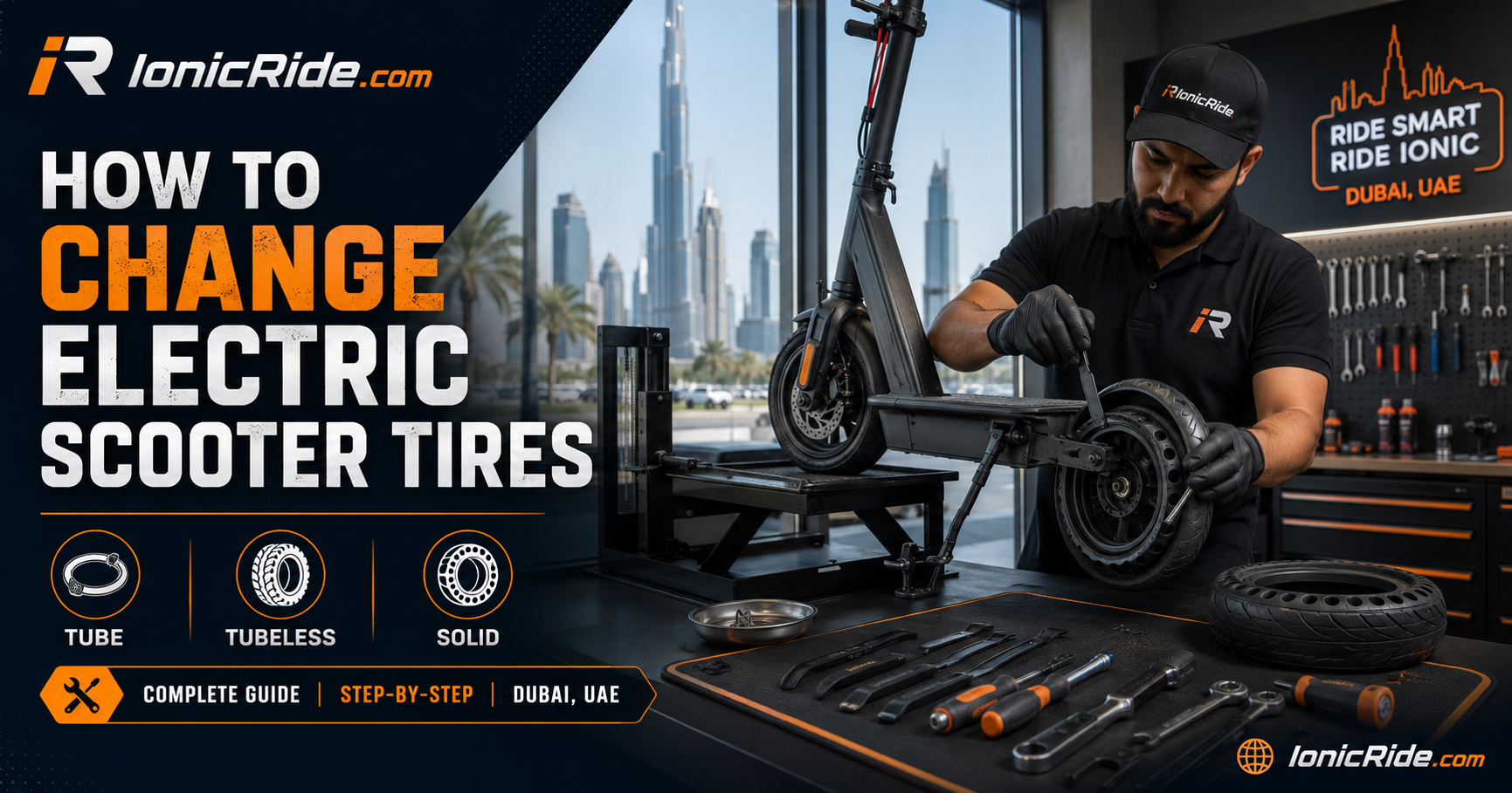 How to Replace Electric Scooter Tyres How to replace electric scooter tyres including tube tubeless and solid tyre options