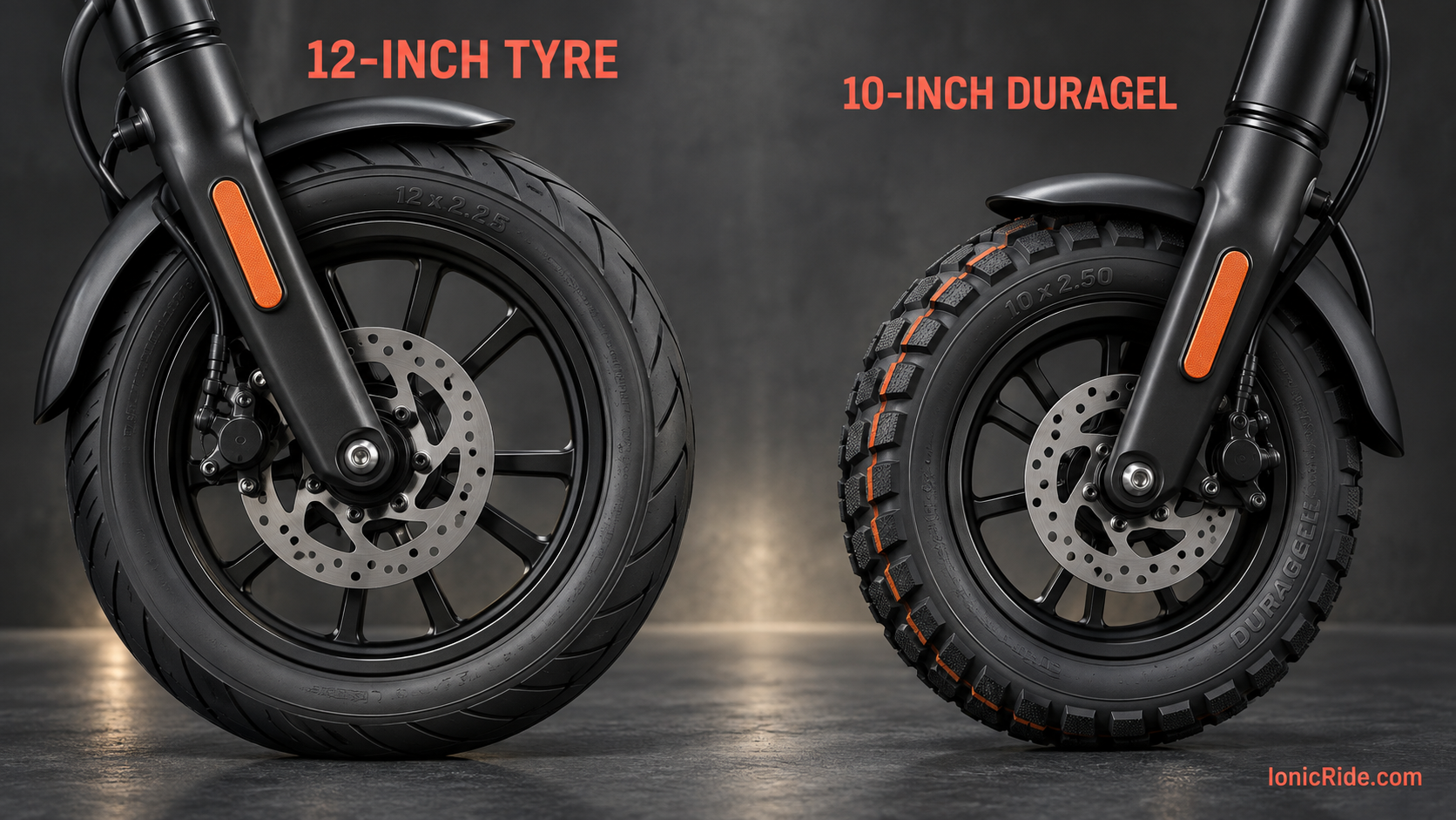 Xiaomi 6 Max 12-inch tyres versus 4 Ultra DuraGel self-sealing tyres comparison