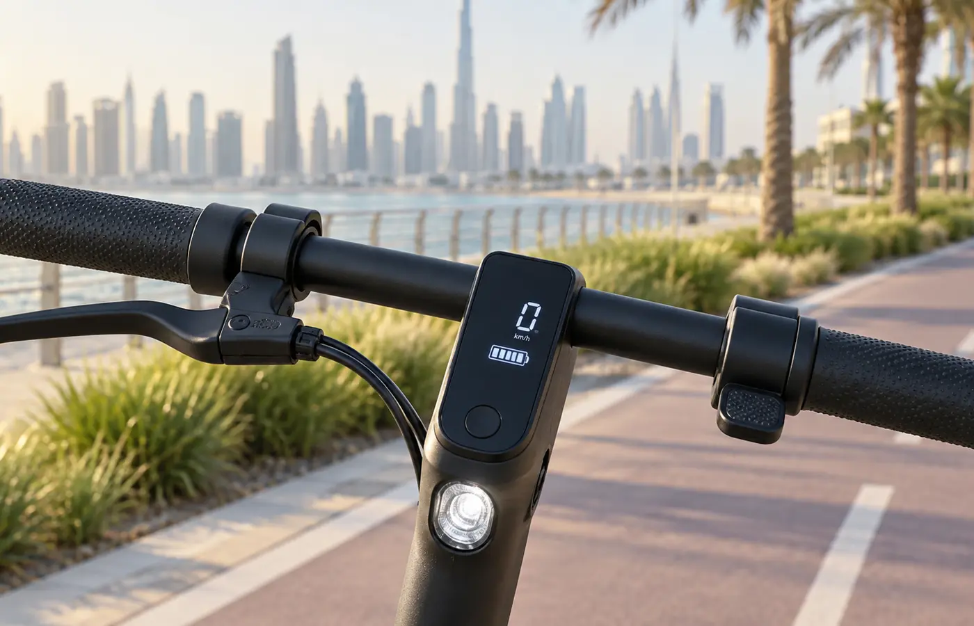 Xiaomi Scooter 6 handlebar, display and controls illustration